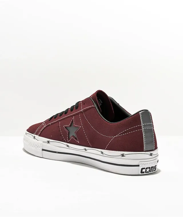 Burgundy converse one sales star