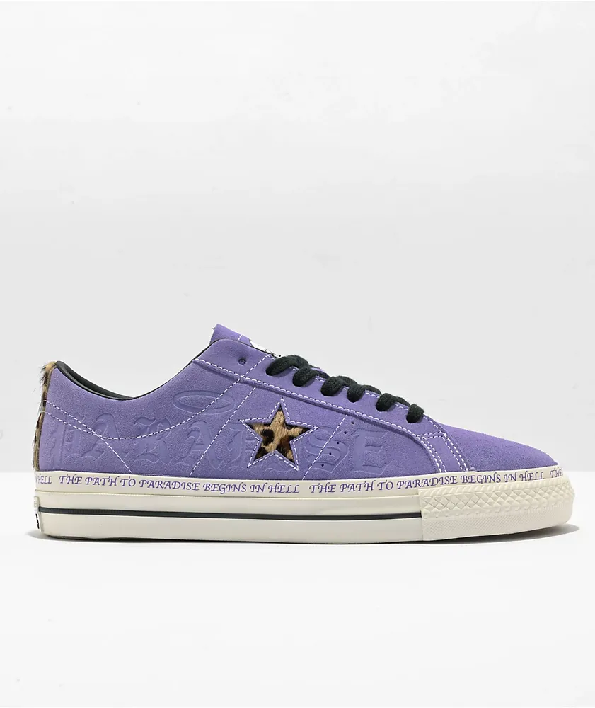 Converse one shop star suede purple