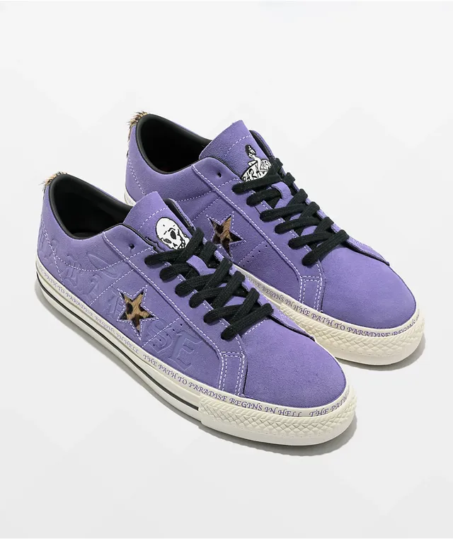 Converse One Star Pro Sean Pablo Lilac Suede Skate Shoes The Pen
