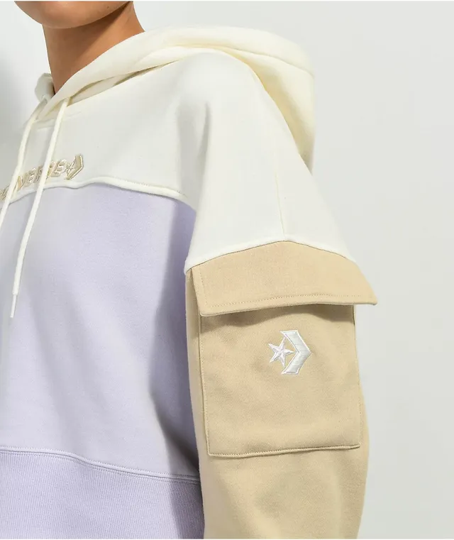 Converse crop new arrivals top hoodie