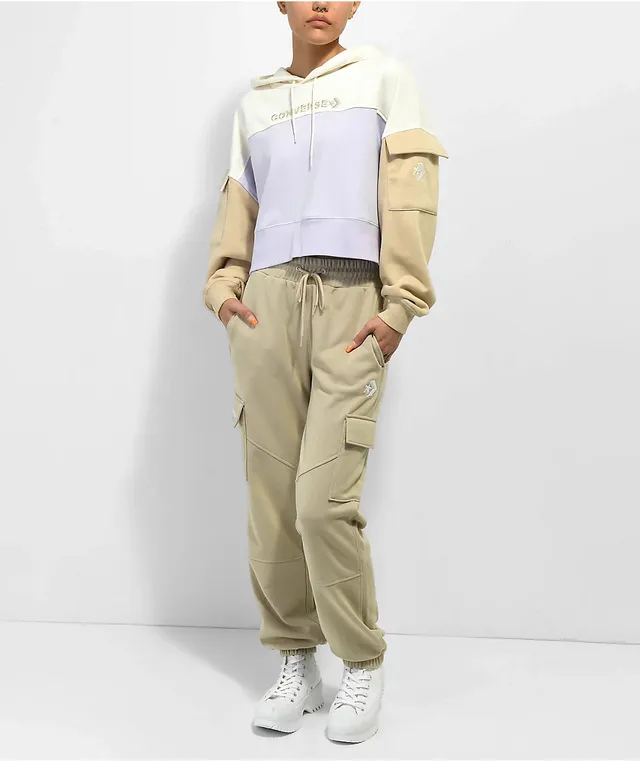 Converse crop top hoodie sale