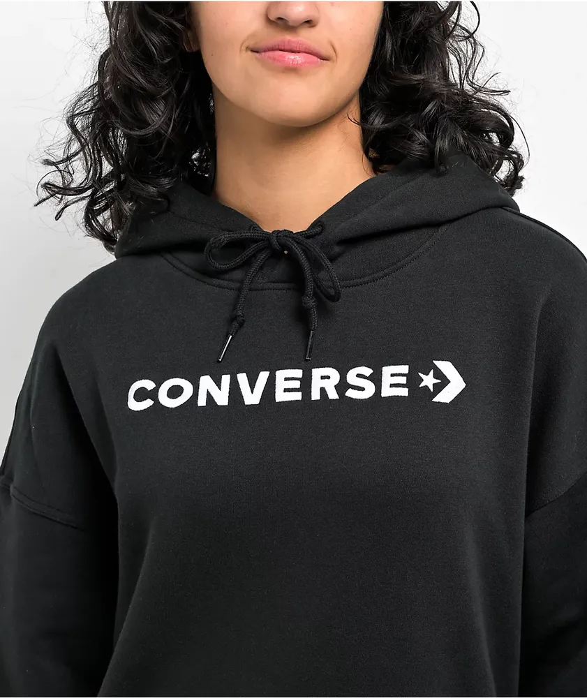 CONVERSE - join0698 CLANE CONVERSE コラボパーカー Converse Wordmark Black Hoodie | MainPlace Mall