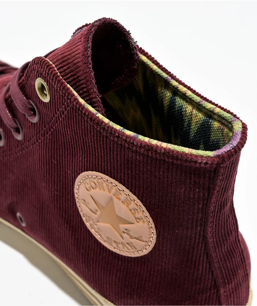 Converse x Wonka Chuck Taylor All Star Bordeaux Corduroy Shoes