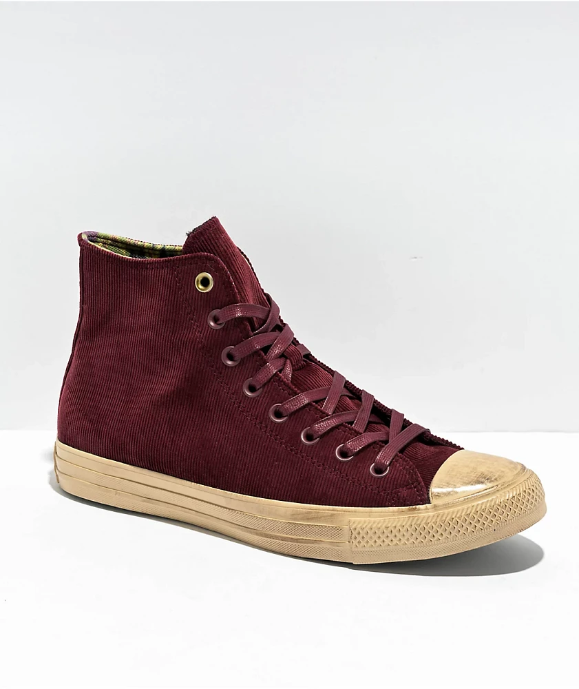 A❥︎ Converse x Wonka Chuck Taylor All Star Bordeaux Corduroy Shoes
