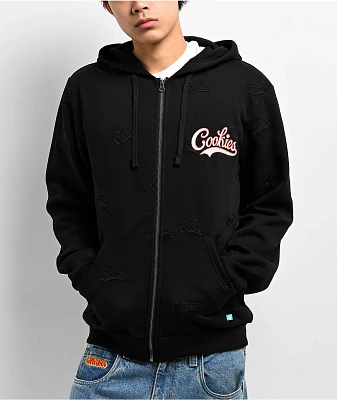 Cookies Paradise Scatter Stone Black Zip Hoodie | Arden Fair