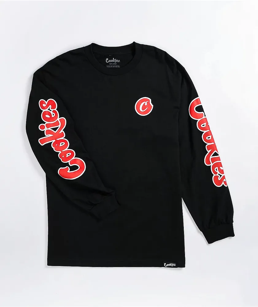 Cookies C Bite Black Long Sleeve T Shirt CoolSprings Galleria
