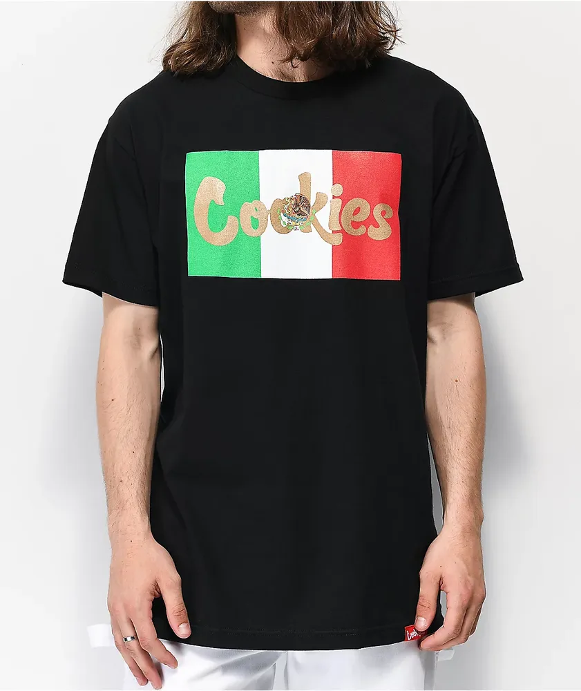 Cookies Con Safos Flag Black T Shirt Pueblo Mall