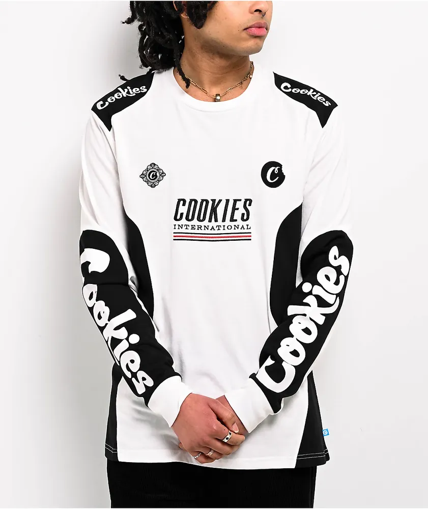 Cookies Costa Azul White Knit Long Sleeve T-Shirt | MainPlace Mall