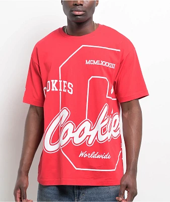 Cookies On Drip Red T-Shirt | MainPlace Mall