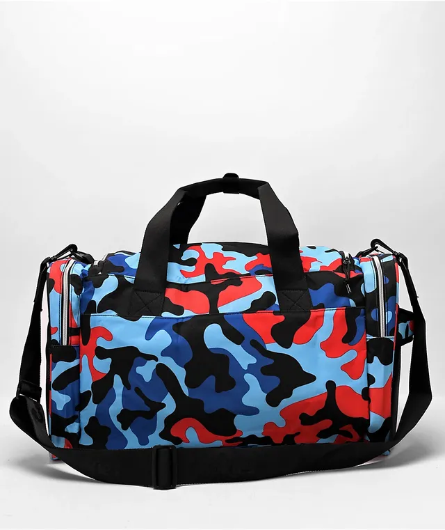 Blue camo duffle bag store