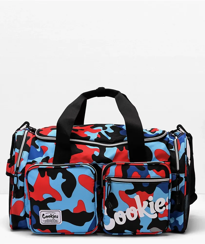 Blue camo luggage cheap