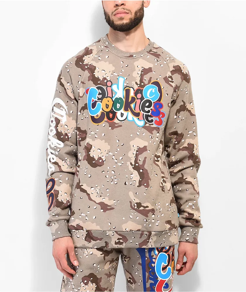 Cookies Infamous Camo Crewneck Sweatshirt CoolSprings Galleria