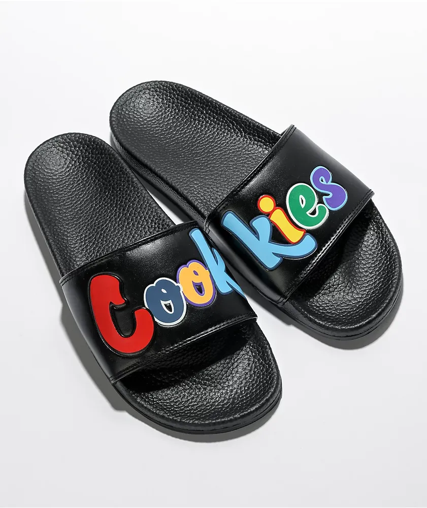 Cookies OG Multi Mint Logo Black Slide Sandals Pueblo Mall