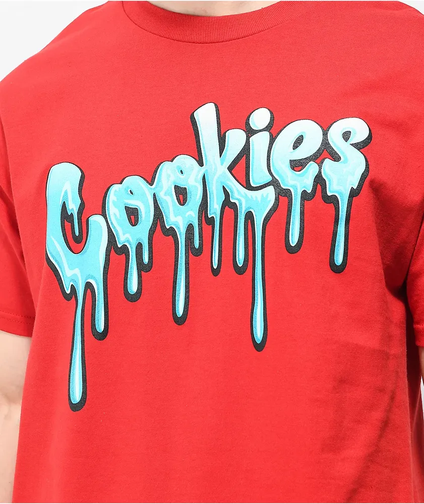 Red drip shirt sales