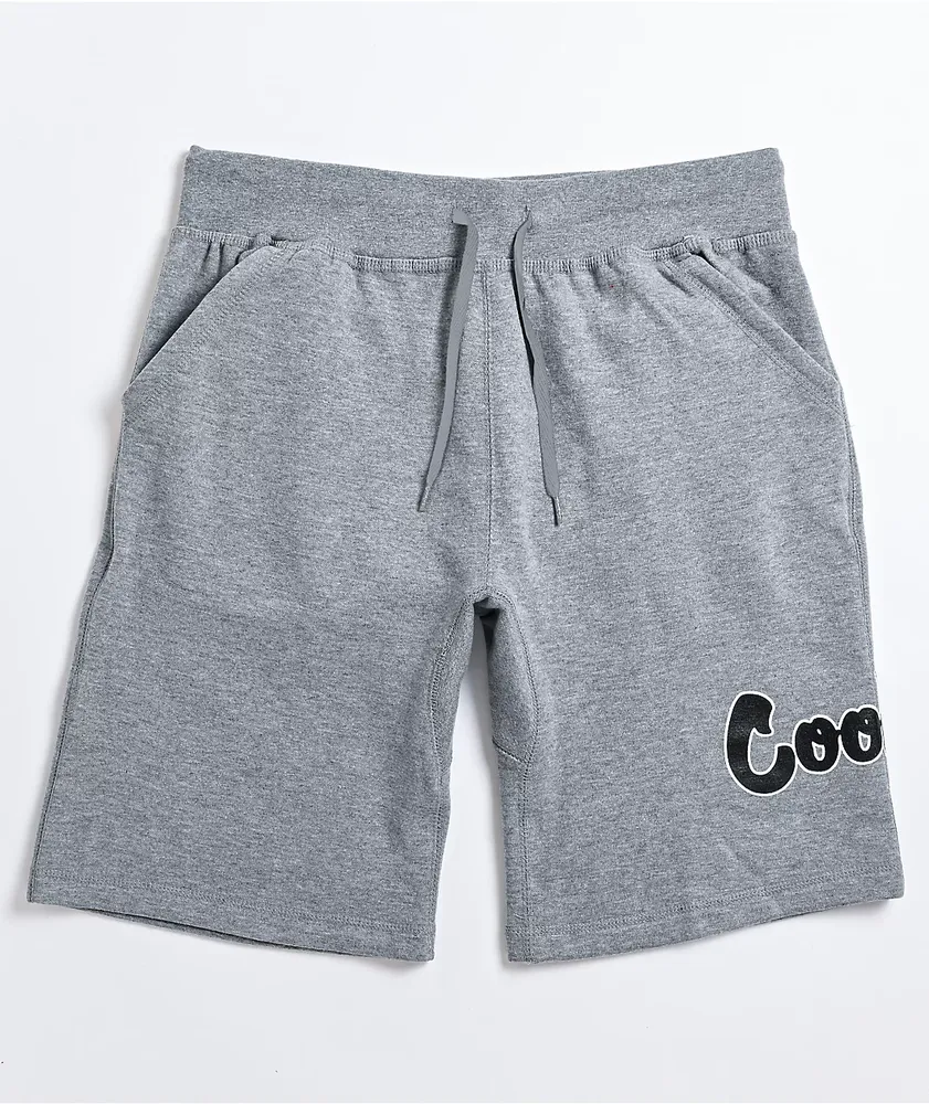 Cookies Oversized Print Grey Sweat Shorts Pueblo Mall