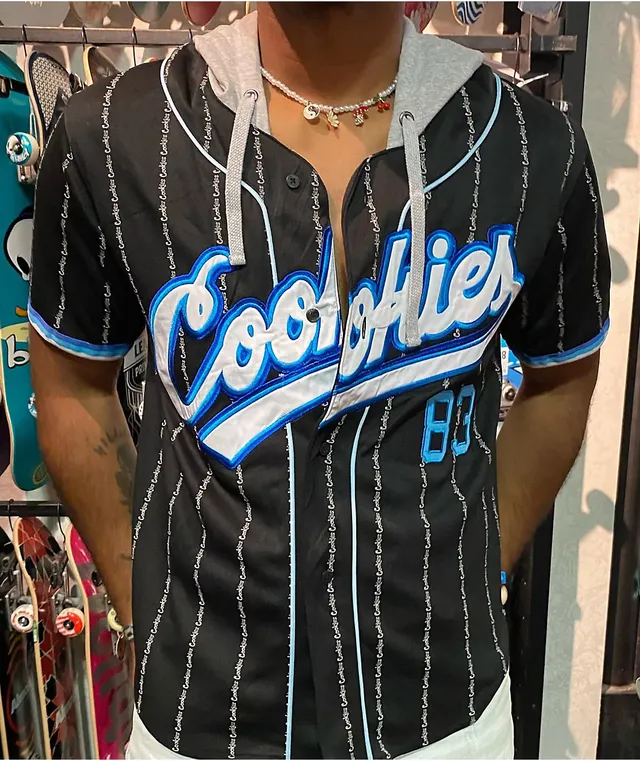 Cookies Puttin In Work Black Hooded Baseball Jersey Vancouver Mall