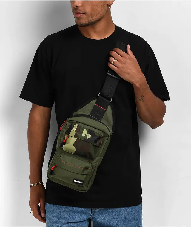 Cookies Rackpack Smellproof Olive Crossbody Bag