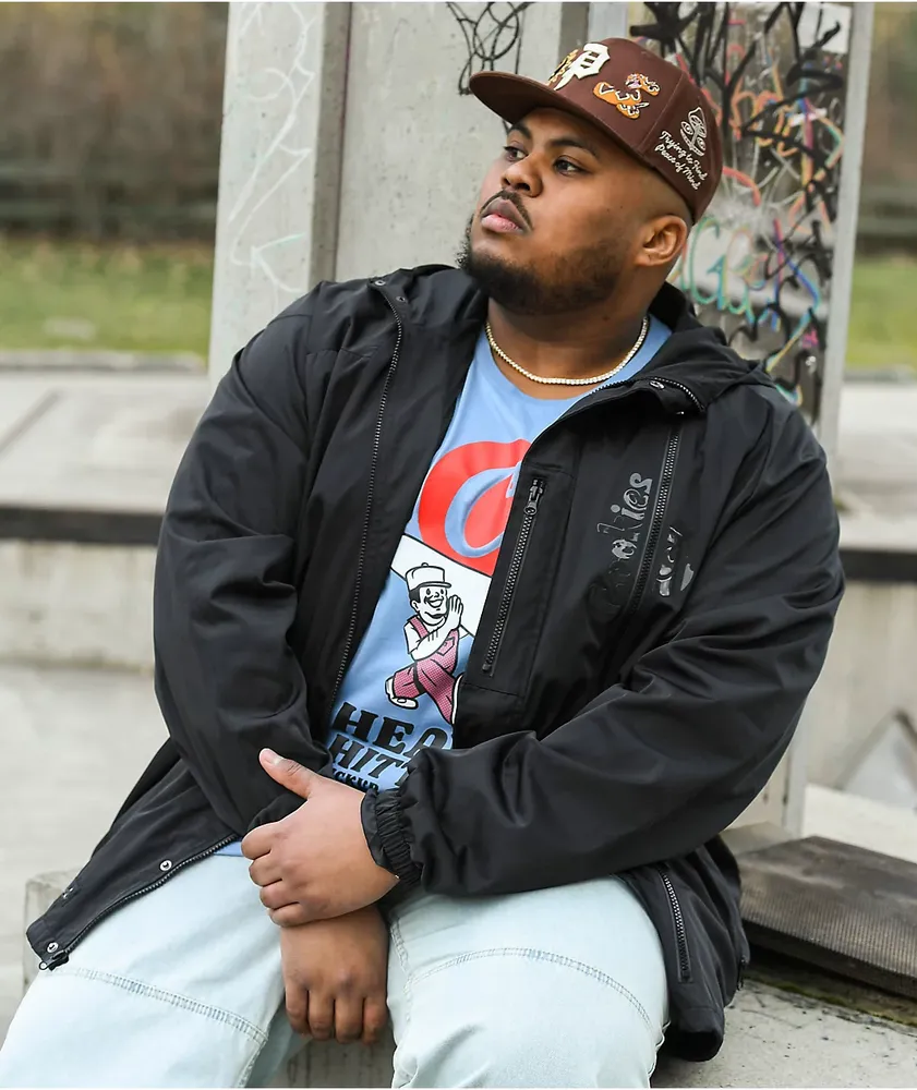 Black top windbreaker zumiez