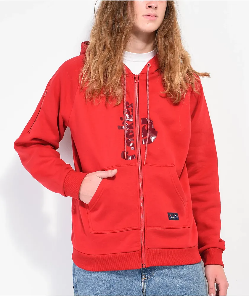 Cookies Searchlight Red Zip Hoodie CoolSprings Galleria