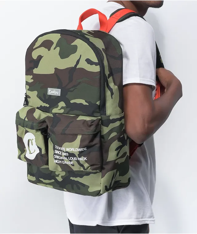 Cookies top camo backpack