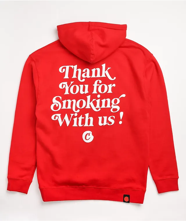 Red store cookies hoodie