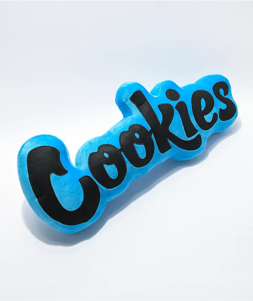 Cookies Velour Blue Pillow Hamilton Place