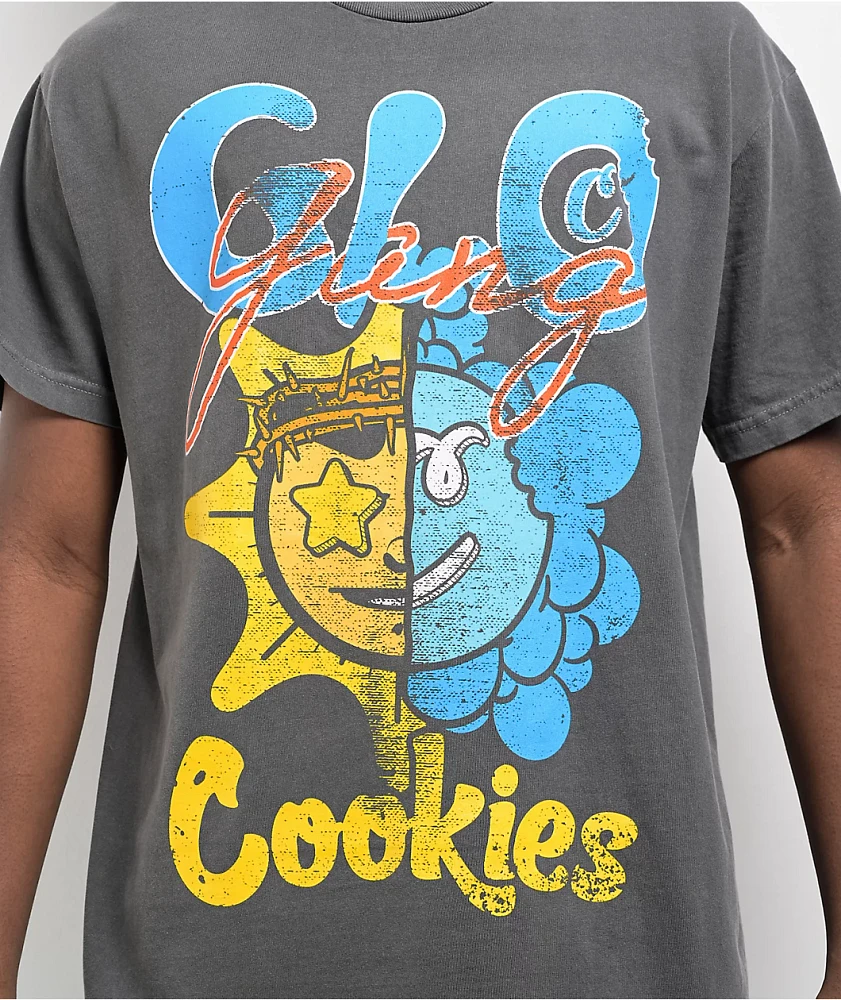 Cookies x Glo Gang Sun Bite Grey T-Shirt | MainPlace Mall