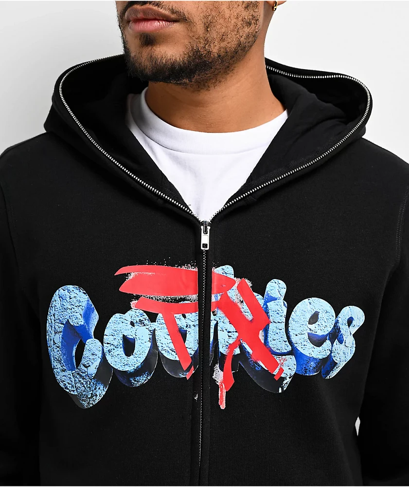 Cookies x OTX BOYZ Wave Runner Black Zip Hoodie at Hamilton Place
