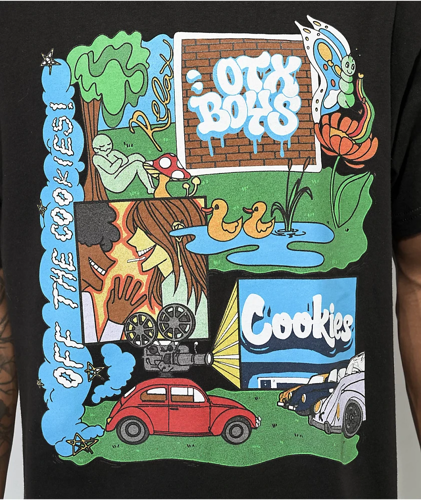 Cookies x OTXBOYZ Collage Black T-Shirt | MainPlace Mall