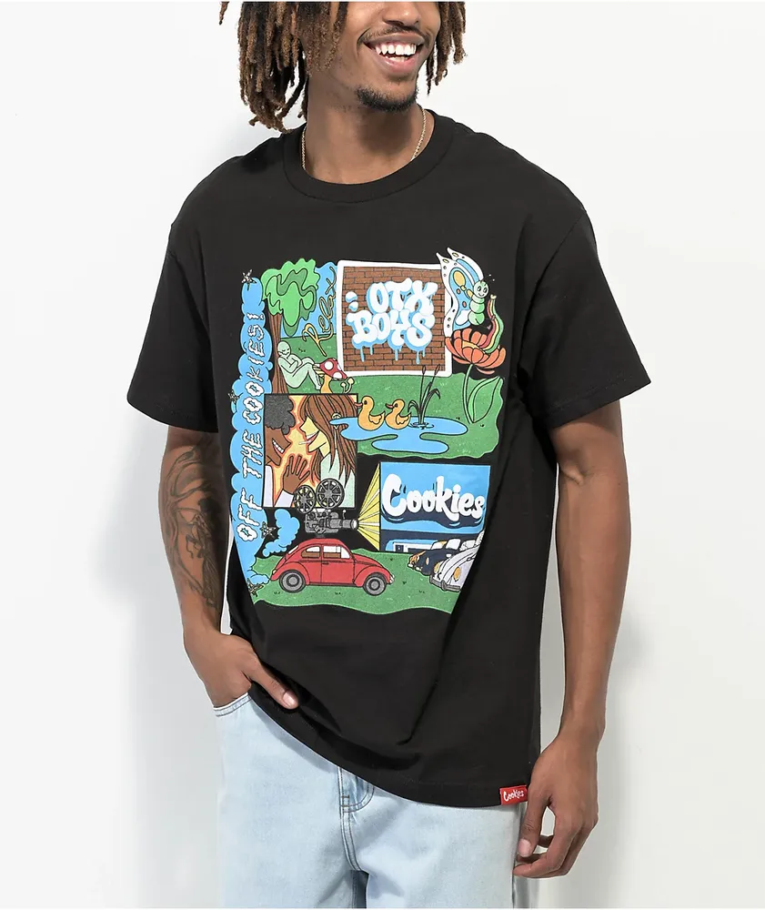 Cookies x OTXBOYZ Collage Black T-Shirt | MainPlace Mall