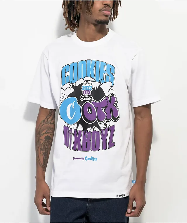 mallboyz グラフィックTシャツ Cookies x OTXBOYZ Finals White T-Shirt | MainPlace Mall