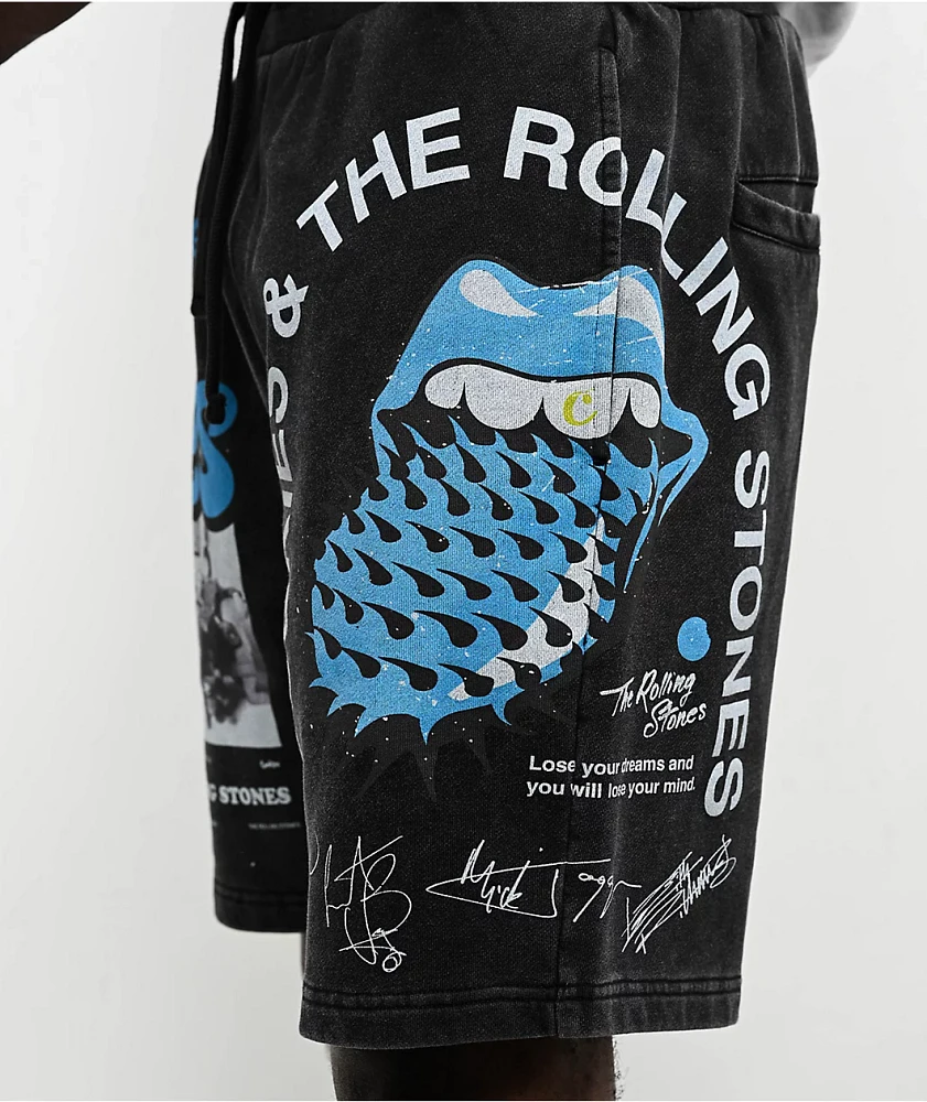 Cookies x The Rolling Stones Arch Black Sweat Shorts | MainPlace Mall