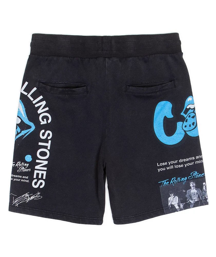 Cookies x The Rolling Stones Arch Black Sweat Shorts | MainPlace Mall