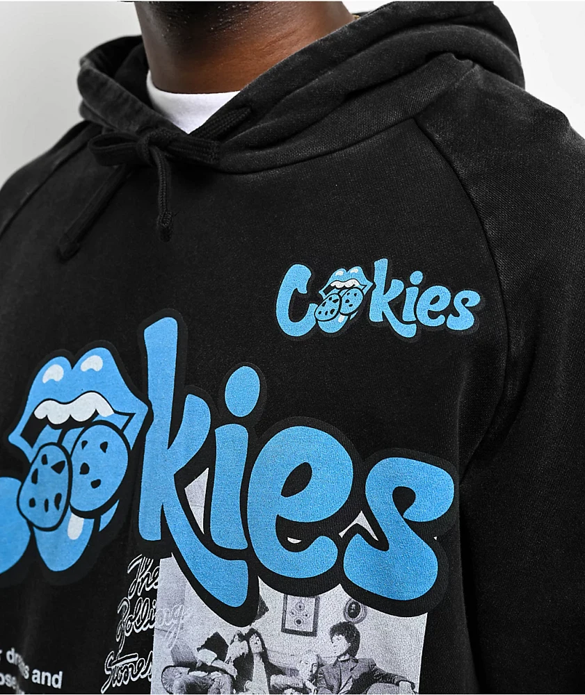 Cookies x The Rolling Stones Arch Black Wash Hoodie | MainPlace Mall