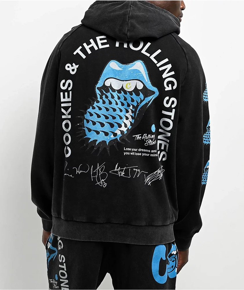 Cookies x The Rolling Stones Arch Black Wash Hoodie | MainPlace Mall