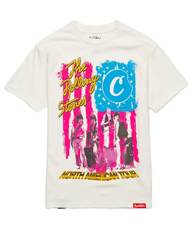 Cookies x The Rolling Stones Flag Natural T-Shirt | MainPlace Mall