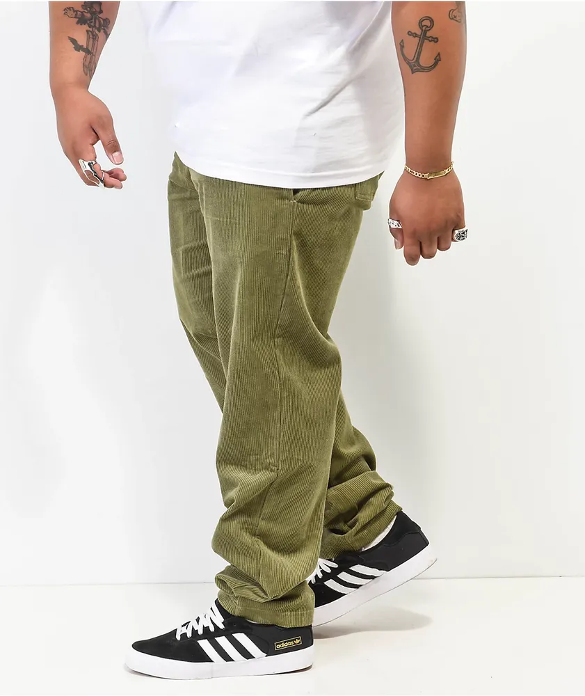 Cookman Khaki Green Corduroy Chef Pants at CoolSprings Galleria in