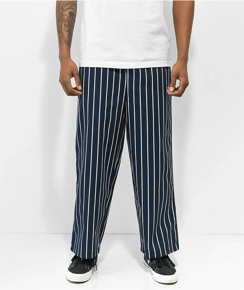 Cookman Navy Stripe Wide Chef Pants | MainPlace Mall