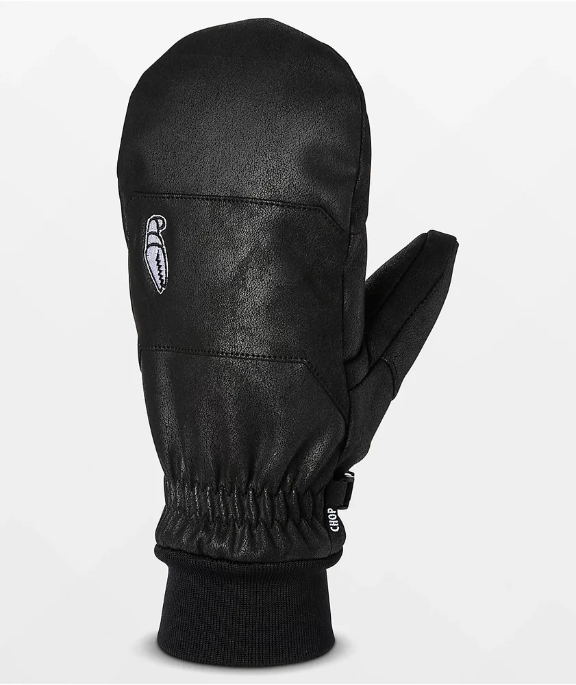 Crab Grab Chop All Black Snowboard Mittens | Mission Valley