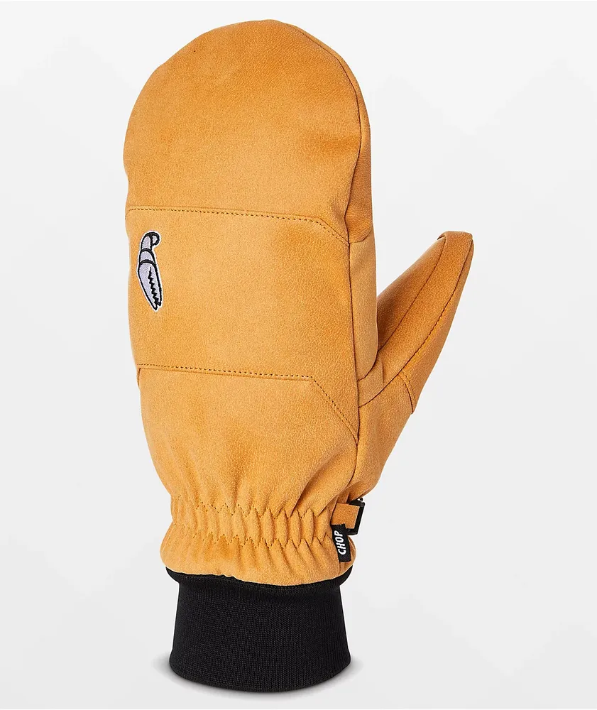 Tan snowboard mittens sale