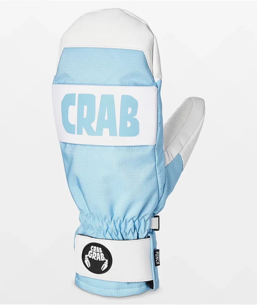 Crab Grab Punch Blue 15K Snowboard Mittens | Arden Fair