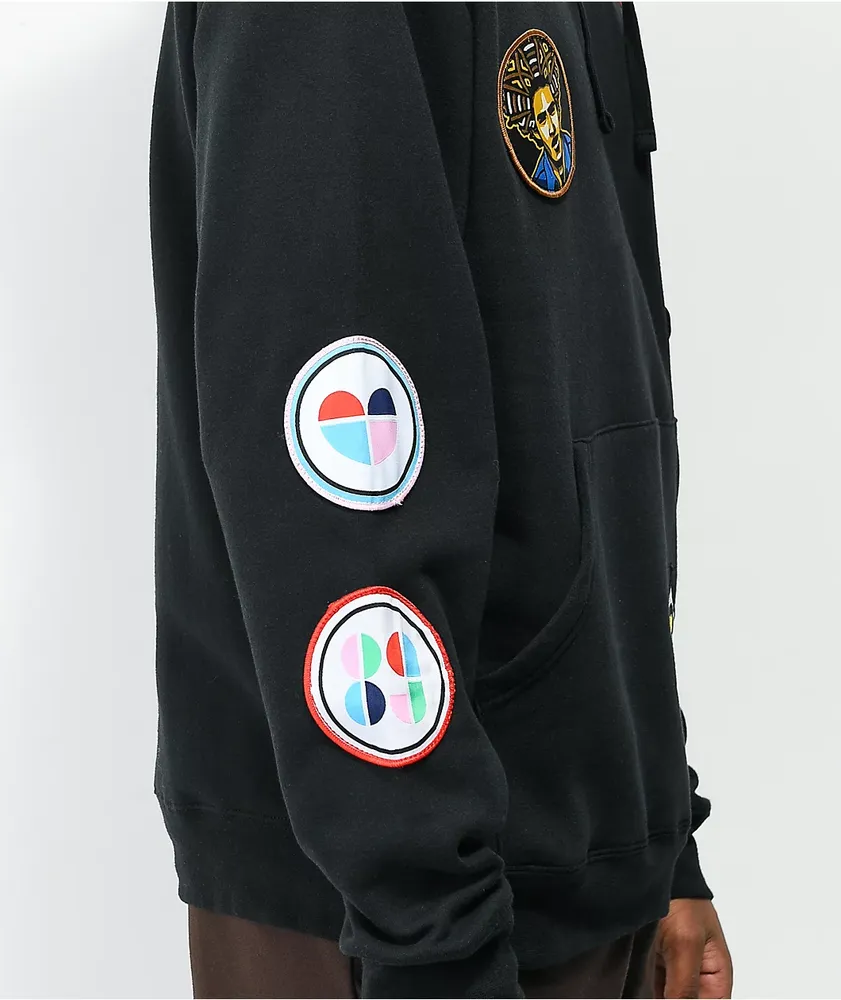 Cross Colours Patches Black Hoodie at Hamilton Place in