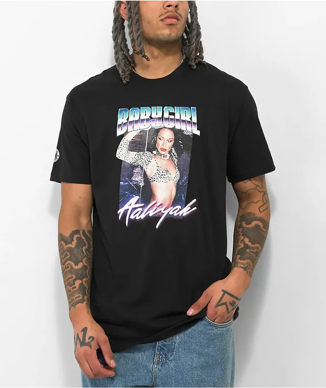 Cross Colours x Aaliyah Baby Girl Jersey Black T-Shirt at Hamilton