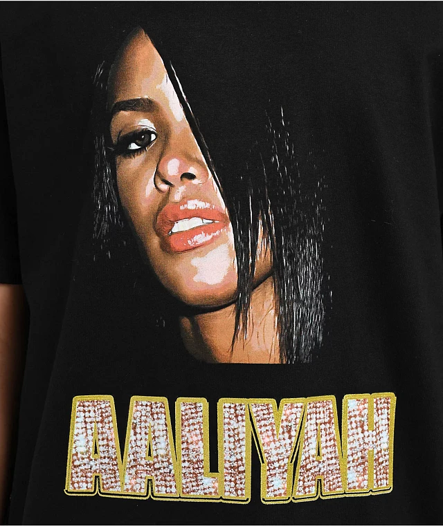 Cross Colours x Aaliyah Bling Black T-Shirt | Connecticut Post Mall