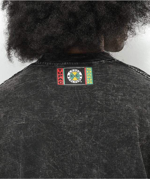 Cross Colours x Tupac City Lights Black Wash T-Shirt | Connecticut