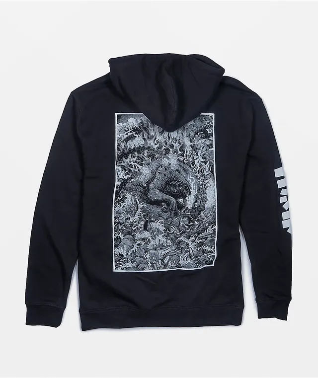 Crunchyroll x Godzilla Wave Black Hoodie | Liberty Center