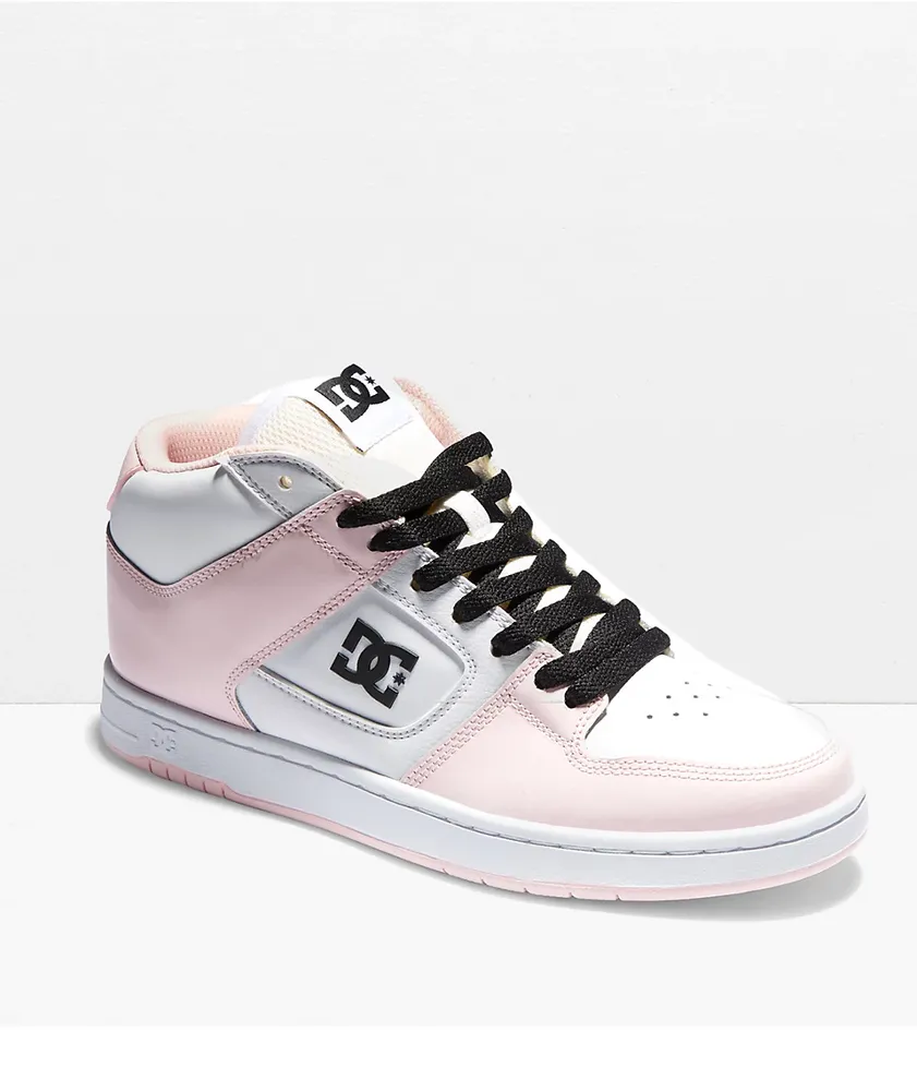 Pink dc deals skate shoes