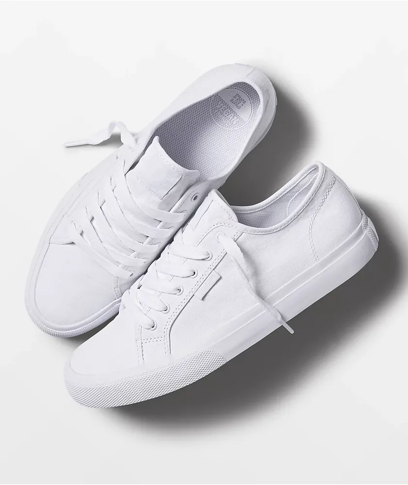 Dc white leather shoes online