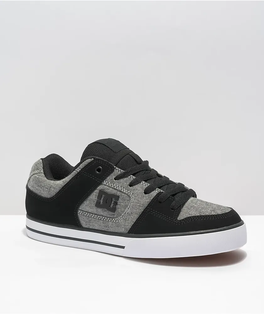 DC Pure Battleship Dark Grey Skate Shoes Foxvalley Mall