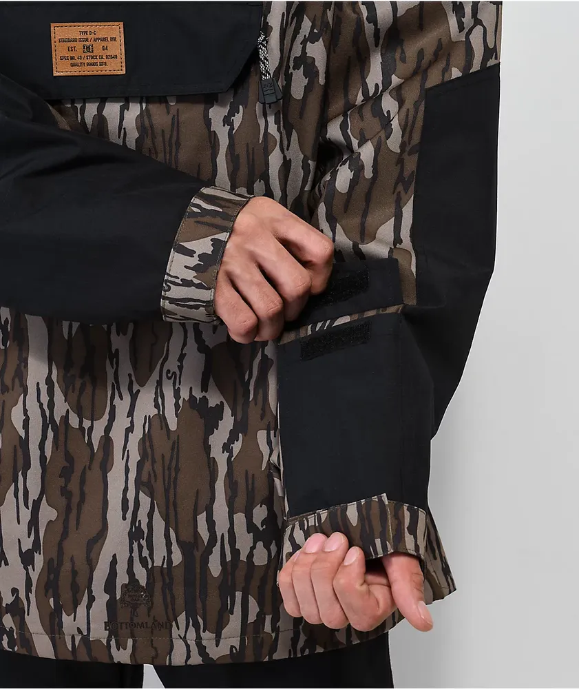 DC x Mossy Oak 43 Bottomland Camo Anorak Snowboarding Jacket